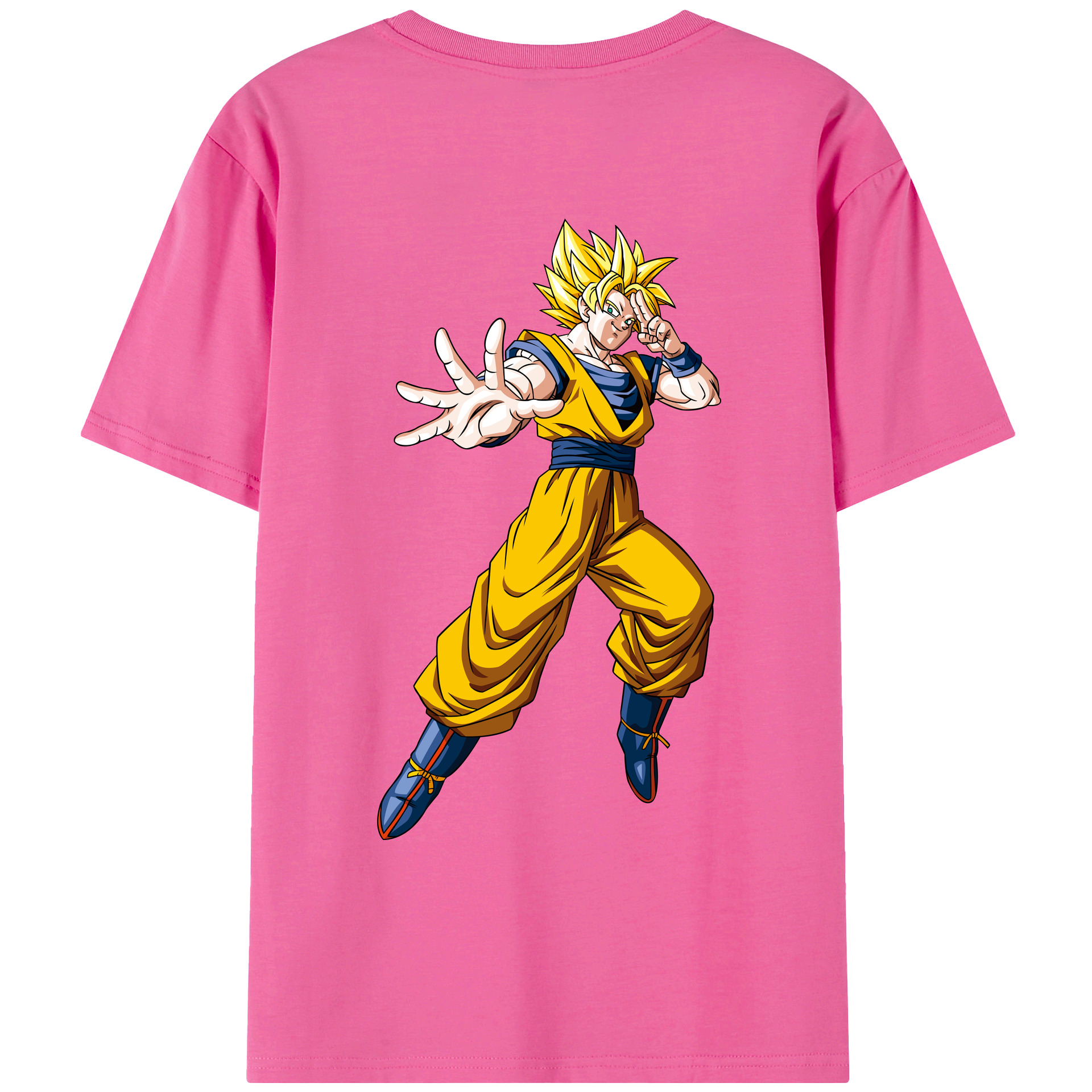 （画像用） ドラゴンボール 孫悟空（そん ごくう）Son Goku カカロット DRAGON BALL Kakarotto レディース半袖Tシャツ(バックプリント)
